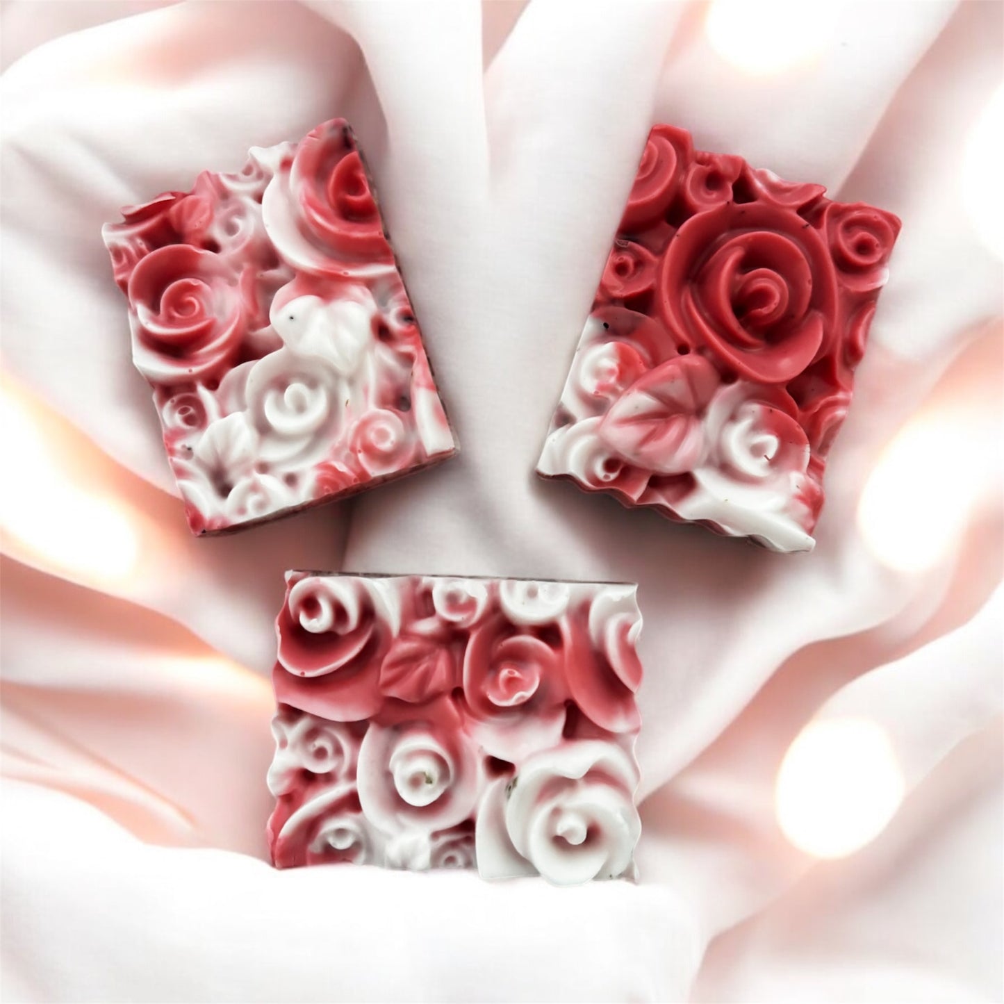 Bar of soap with roses